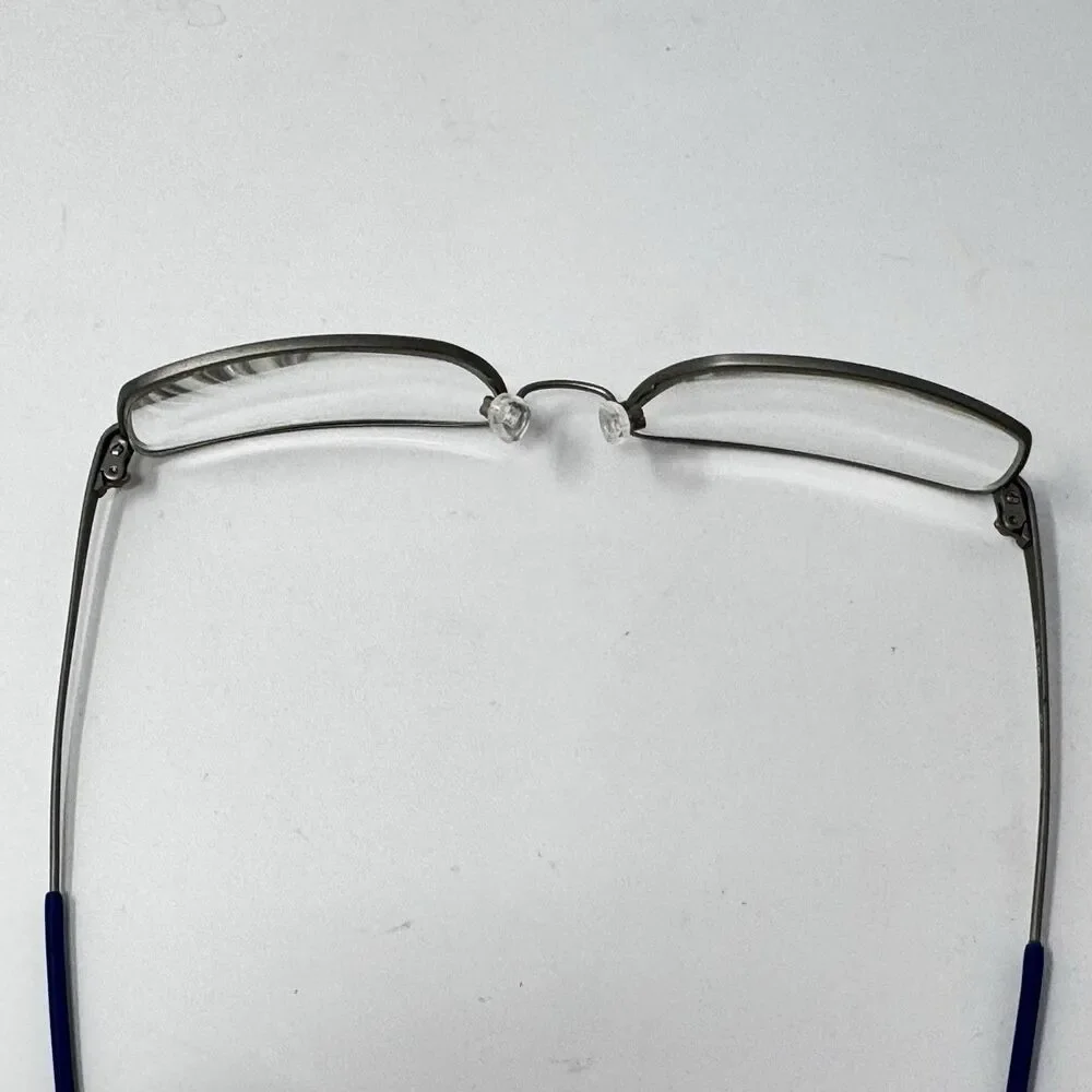 Nike with Flexon 4196 014 Gunmetal Rectangular Eyeglass Frames 58-18-145